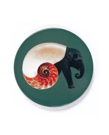 Dessous de Verre en céramique Gangzaï Tarbes Design Shellephant