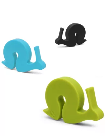 Porte cuillère et échappe vapeur HUGO design Erwan Perron en silicone naturel fabriqué en France