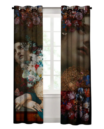 Image des rideaux occultants en velours 100% polyester Voglio Bene "Borghese" – dimensions 140x250 cm par panneau (250x280 cm pour la paire), fabriqués en Italie et vendus en paire gauche/droite, alliant performance occultante et élégance pour une décoration intérieure raffinée