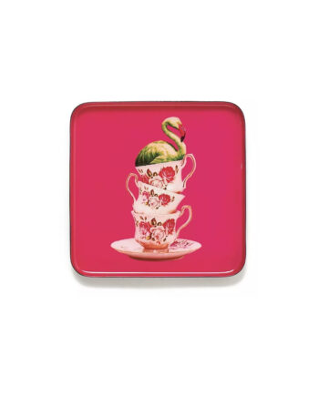 Vide-poche décoratif "Flamingtea" en métal entièrement fait à la main par GANGZAÏ, design français original et poétique pour sublimer votre intérieur.