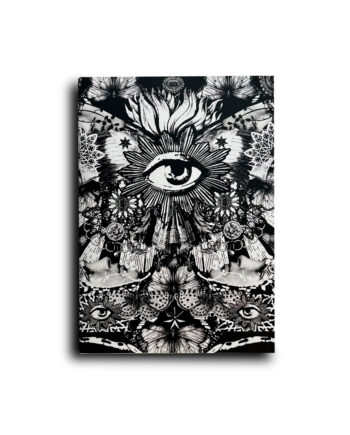 Cahier A5 Voglio Bene "Papillon Noir" Couverture finition mat 60 pages fabriqué en Europe