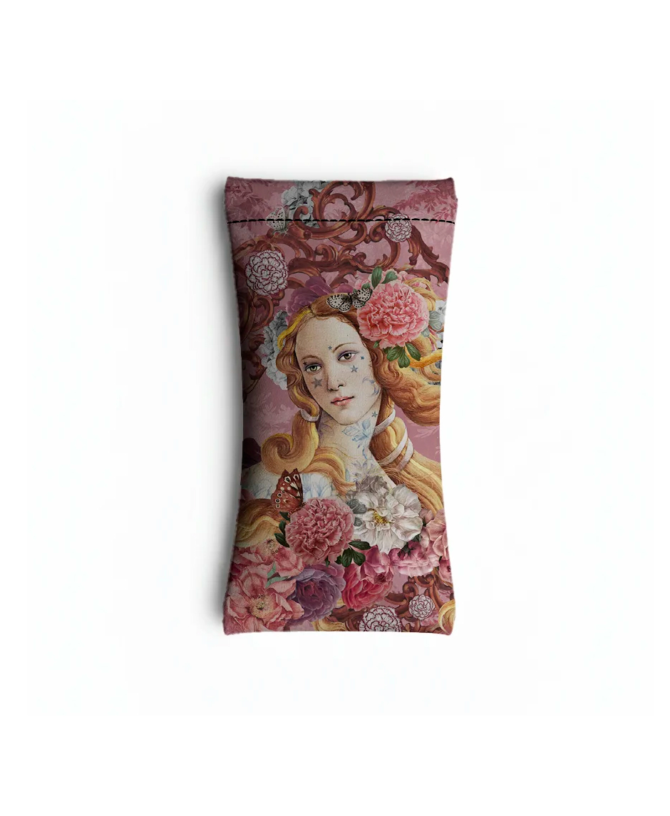 Etui à Lunettes fantaisie en velours Italien modèle "Venus" design par la marque Voglio Bene pour la Collection 2026